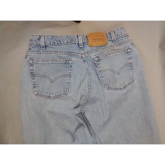 VTG Levi's 560 Jeans Men 34x36 Blue Light Wash Loose Fit Tapered Leg Red Tab Y2K - Picture 9 of 11